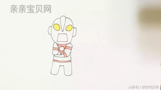 第十一步:奥特曼画完啦,小朋友们学会了吗?快来涂上颜色吧。 往期简笔画课程合辑 毛毛虫小猪佩奇大白兔大黄鸭 小花猫小狗小刺猬生日蛋糕 小狮子向日葵皮卡丘小仓鼠 玫瑰花小猪蘑菇房子 西瓜 小老虎 小女孩 小斑马 漂亮的桃花 螃蟹与贝壳 大海与沙滩 托马斯火车 # 说出你想画的小动物 # 下一期就是你! 编辑 东东妈 - END- 微信关注亲亲宝贝网(qbaobei2013) 一起为了孩子~