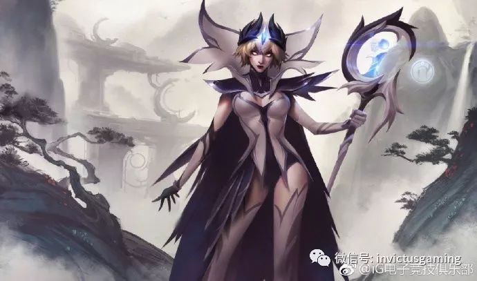 【LOL】iG冠军皮肤原画公布 配色以黑白灰为