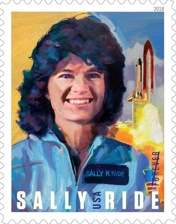 美国邮政局发行邮票纪念美国首位女性航天员Sally Ride