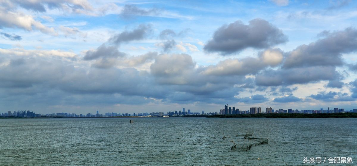 合肥科学岛,傍晚雨后,美丽的天空美景,大气磅礴,壮观!
