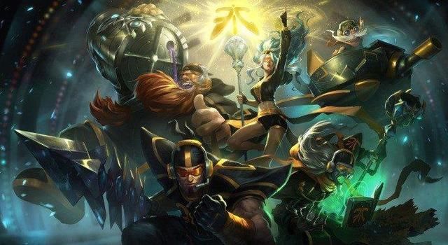 英雄联盟:S1到S7冠军皮肤原画全在这儿了,想不