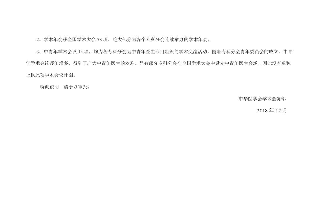 最新!中华医学会 2019 年学术会议计划,公布了