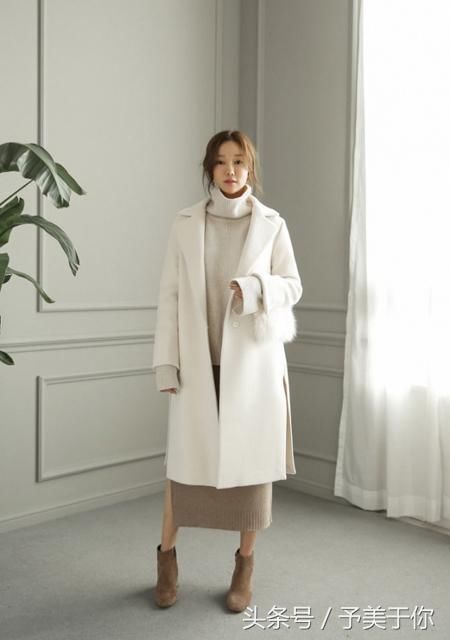 今年冬天买件白色大衣穿出你的气场,白色大衣