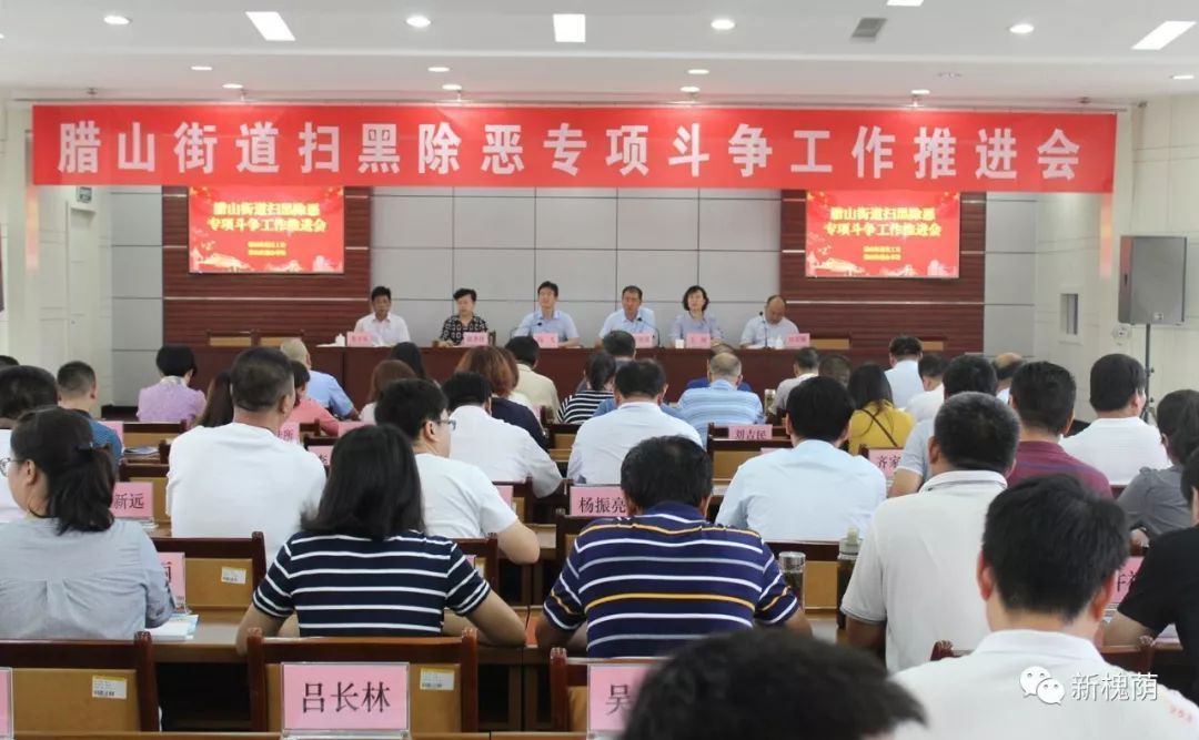 腊山街道召开扫黑除恶专项斗争工作推进会