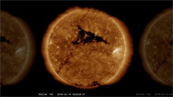 NASA称太阳风暴再抵地球 影响程度轻微