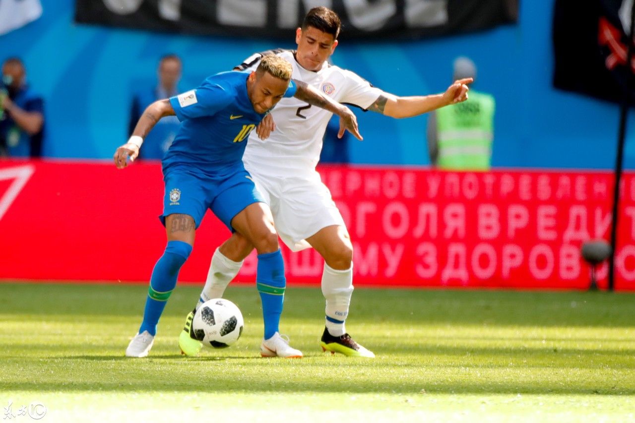 俄罗斯世界杯:巴西2:0力克哥斯达尼加闪耀五星