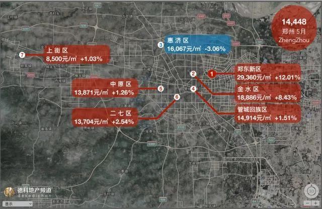 最新！5月18座热门城市房价地图公布！武汉房价又涨了