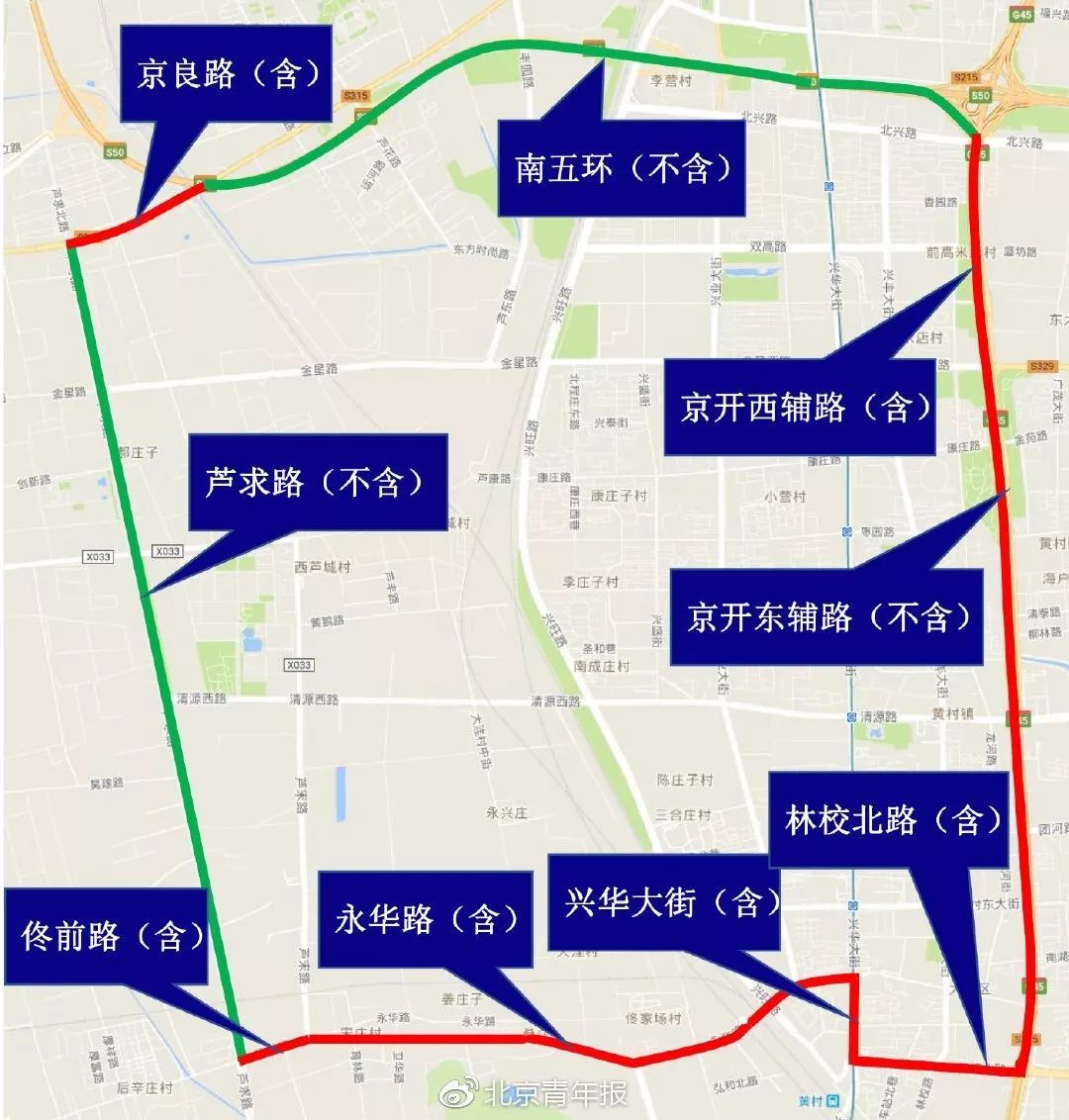 下月起,外地车牌在北京限行范围有变化!这些规
