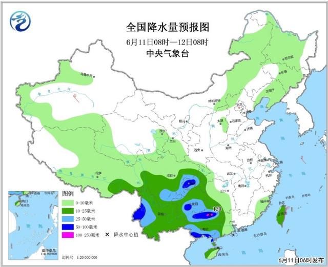 西南地区江南华南等地将有较强降水 东北华北有对流性天气