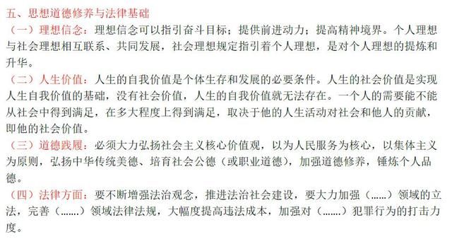 考研政治85分学霸分享:高分答题模板