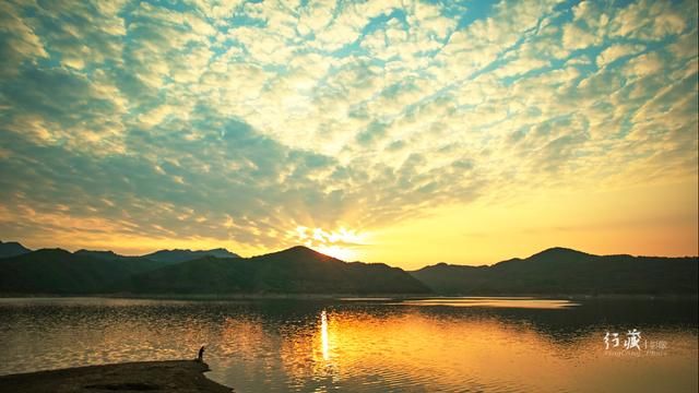 晚霞满天金湖面 夕照渔家归如歌美丽乡村下峪游之三