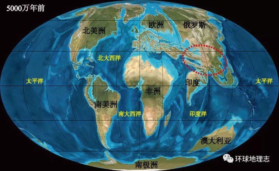 中国38亿年来的数次海陆变迁!