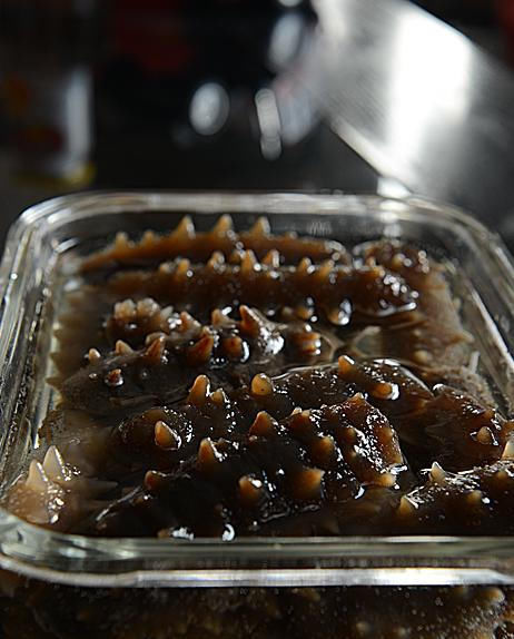海参工艺《葱烧图片》v海参鱿鱼附经典的发制方沙茶海参套餐鲁菜图片