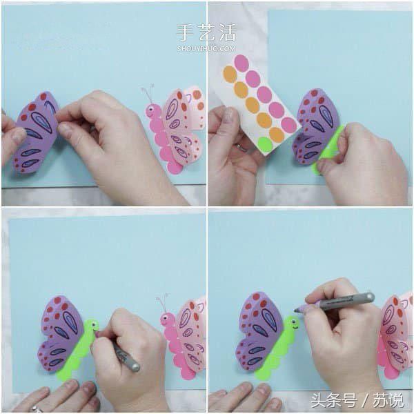 怎么做蝴蝶贴纸 t01f8a8157139303a78.jpg
