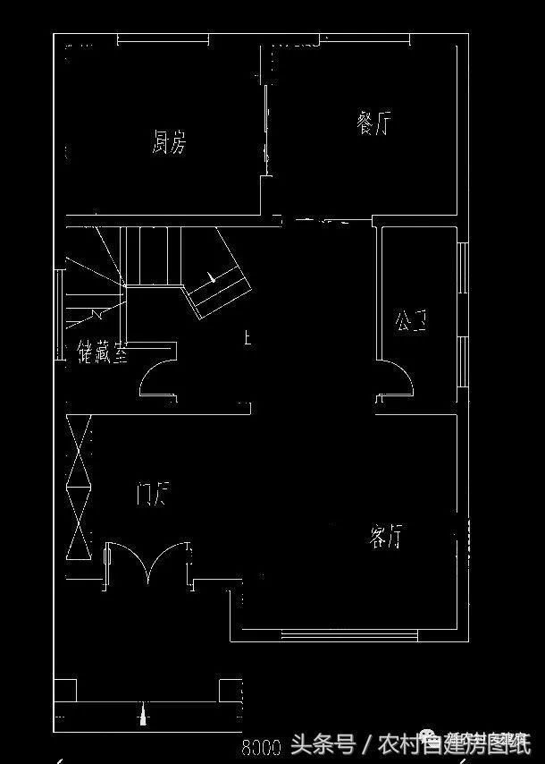 面宽8米的别墅宅基地建房,6款电路图纸经典,让九阳1521cs图纸农村图片