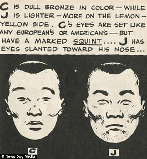 二战美军眼中的中日人种区别:日本人矮小、走