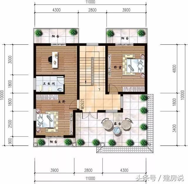 3款漂亮小洋房户型，农村建造这样的房子才最值得