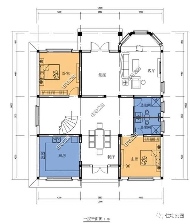 新农村别墅12X14米，两层30万建好，比效果图都美！