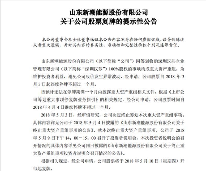 惨!一天巨亏15%!出货如此凶猛 “新潮能源”复牌一天上演天地板