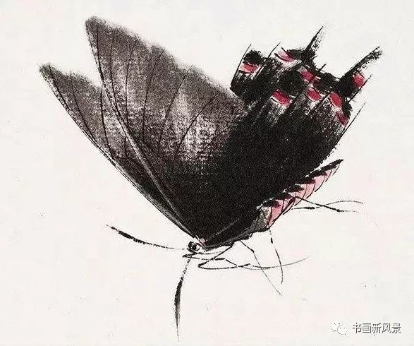 国画中的花蝴蝶美成了百花仙子