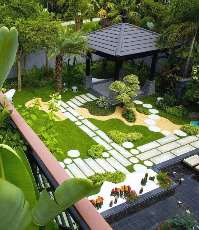 15个花园式院子设计案例,在院落赏花,听雨,喝咖啡!