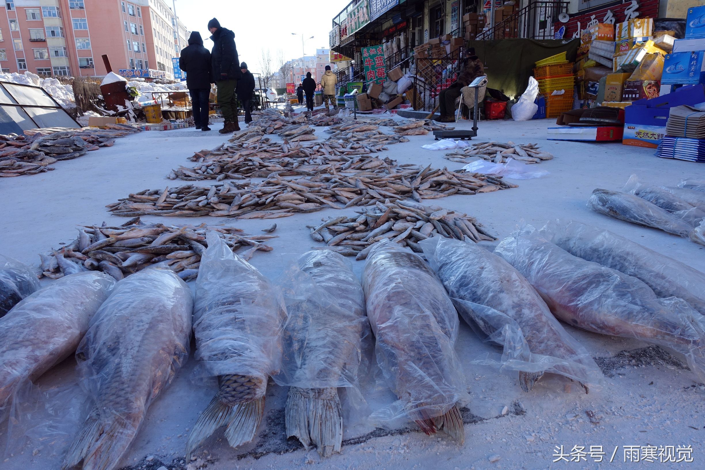 呼倫貝爾新年首現-40極寒,滿地凍貨成景觀,一家飯店現冰霜牆