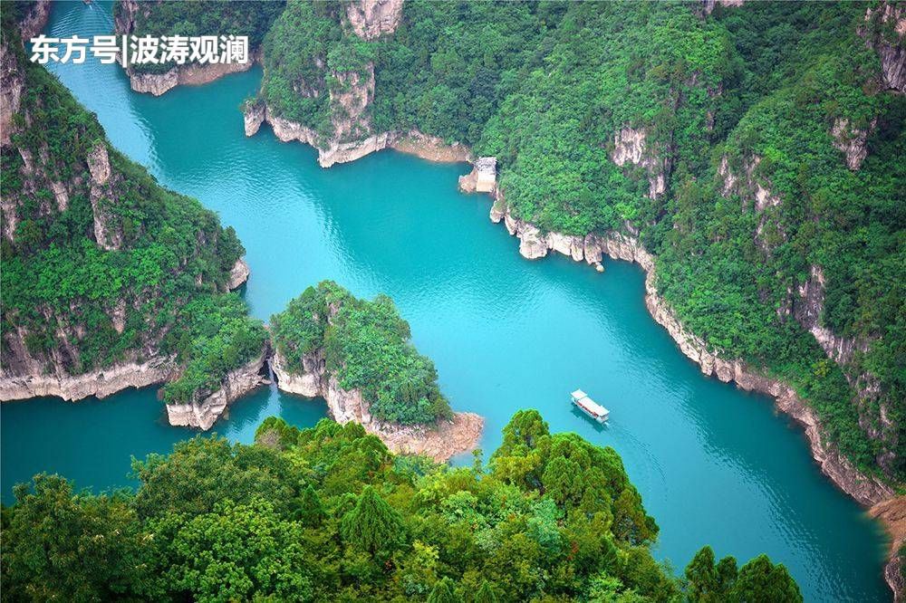 河南焦作 峡谷险峻的群英湖