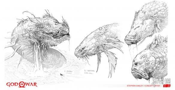 《战神》新作世界之蛇耶梦加得 精美设计原画公布!