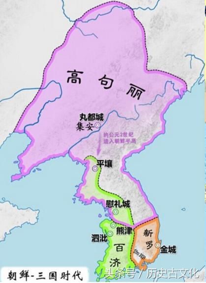 在唐初时期,朝鲜半岛有三个国家,分别是高句丽,百济,新罗.