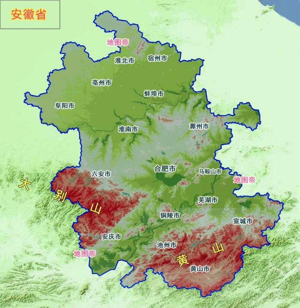 安徽省淮北市辖3区1县濉溪县内有4块飞地分属两区